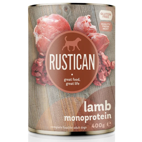Rustican
      
      
       Jagnjetina, monoproteinska hrana, bez glutena, 400g