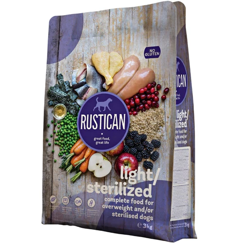 Rustican
      
      
       Light/Sterilized, Piletina s ribom i int. pirinčem, bez glutena