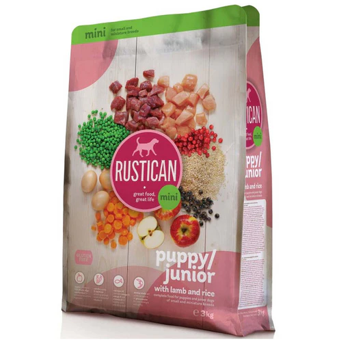 Rustican
      
      
       Mini PUPPY/JUNIOR s jagnjetinom i pirinčem, bez glutena
