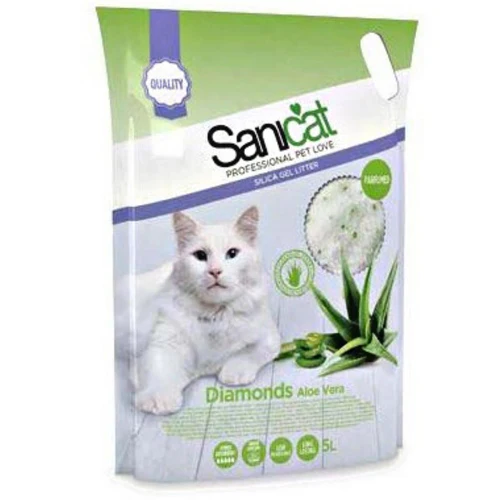 Sanicat
      
      
       Diamonds Aloe Vera, upijajući silikatni posip za mačke, s mirisom 5L