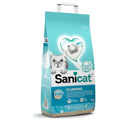 Sanicat
      
      
       Marseille soap grudvajući mineralni posip za mačke, s mirisom, 10L