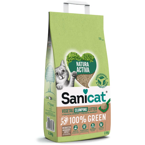 Sanicat
      
      
       Natura Activa grudvajući biljni posip za mačke, bez mirisa 2,5kg