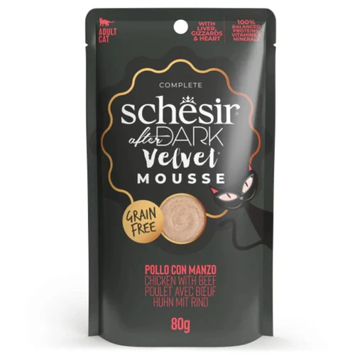 Schesir
      
      
       Afer Dark Kesica za mačke Mousse s piletinom i govedinom, 80g