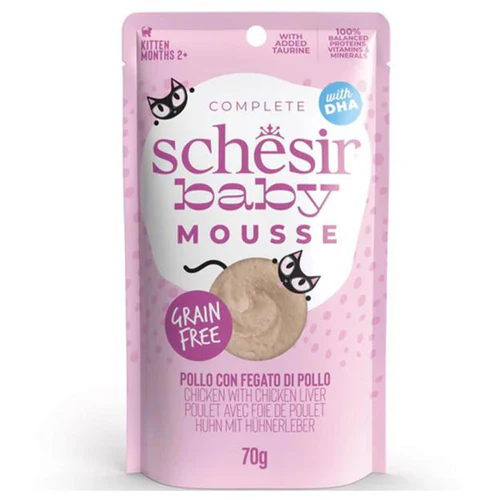 Schesir
      
      
       Baby Mousse za mačiće KITTEN s piletinom, 70g