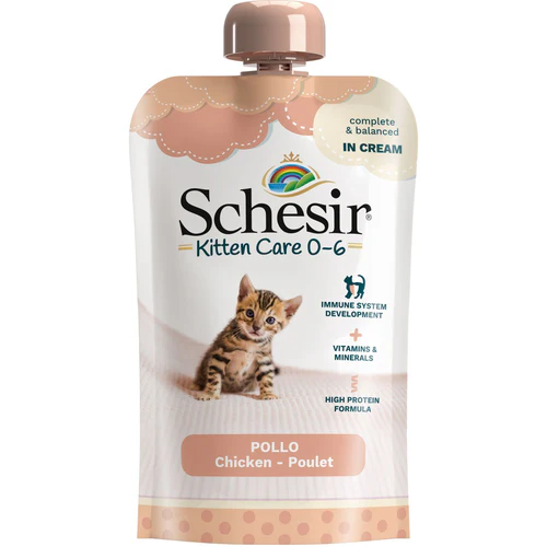 Schesir
      
      
       Cream za mačiće KITTEN (0-6m.) s piletinom, 150g