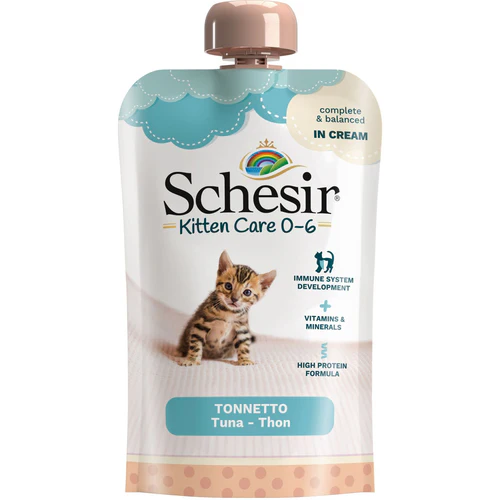 Schesir
      
      
       Cream za mačiće KITTEN (0-6m.) s tunjevinom, 150g