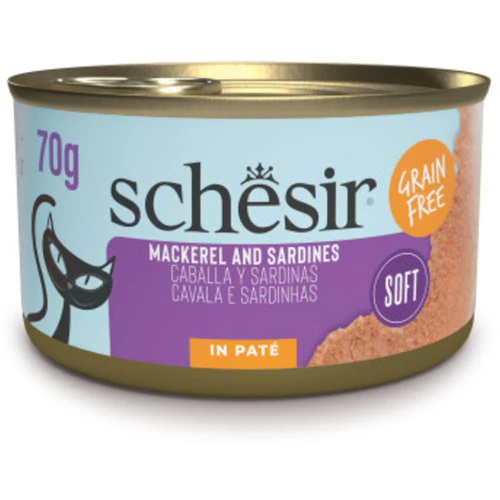 Schesir
      
      
       Grill Konzerva za mačke Pate, sa skušom i sardinom, 70g