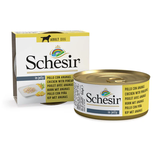 Schesir
      
      
       Konzerva za pse s piletinom i ananasom 150g