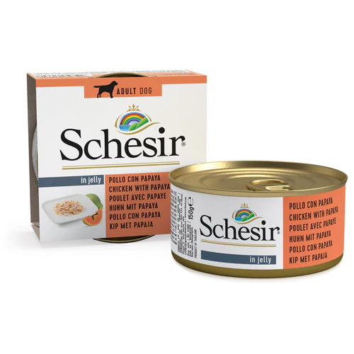 Schesir
      
      
       Konzerva za pse s piletinom i papajom 150g