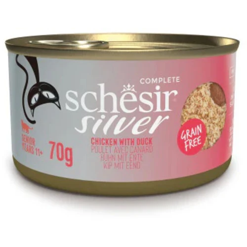 Schesir
      
      
       Silver Konzerva za mačke Senior s piletinom i pačetinom, 70g