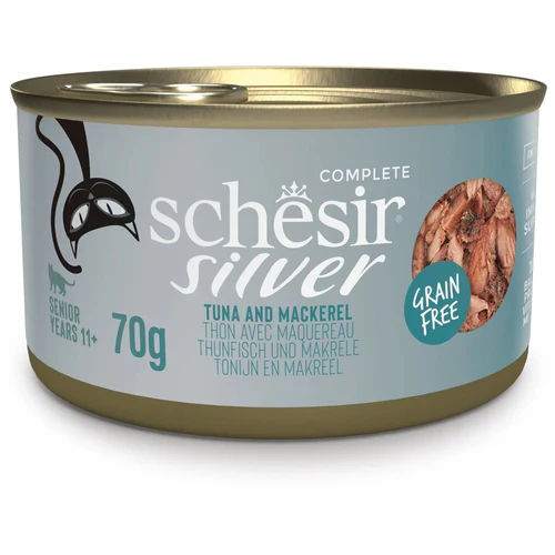 Schesir
      
      
       Silver Konzerva za mačke Senior s tunom i skušom, 70g