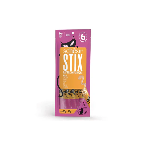 Schesir
      
      
       Stix Poslastica za mačke, krema s piletinom, 6x15g