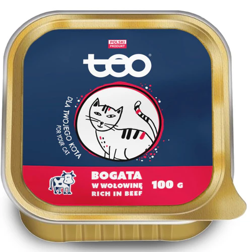 Teo
      
      
       Pašteta za mačke s govedinom, 100g
