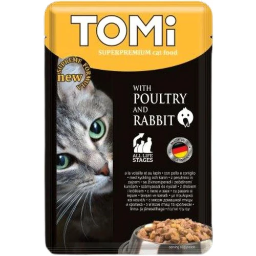 Tomi
      
      
       Kesica za mačke Adult Losos i Pastrmka u sosu 100g