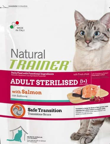 Trainer
      
      
       Natural Briketi za mačke Sterilised Fresh Losos 300g