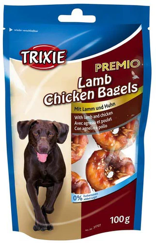 Trixie
      
      
       Poslastica za pse Premio Bagels Perece sa Piletinom i Jagnjetinom 100g