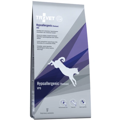 Trovet
      
      
       Dog Hypoallergenic, kod nepovoljnih reakcija na hranu, divljač