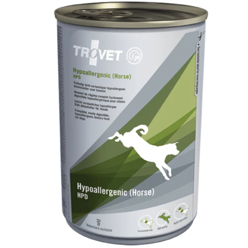 Trovet
      
      
       Dog Hypoallergenic, kod nepovoljnih reakcija na hranu, konjetina, 400g