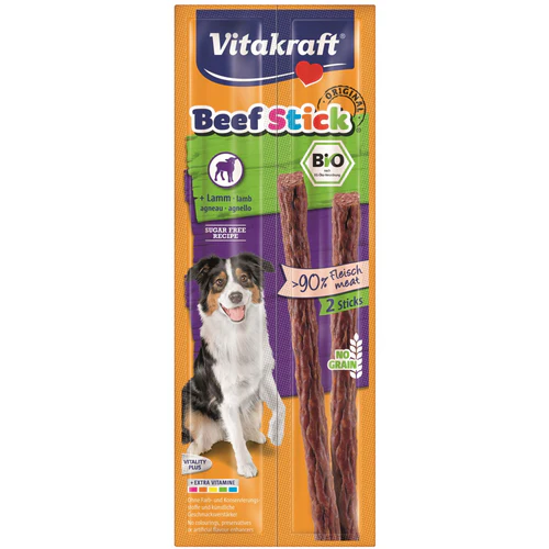 Vitakraft
      
      
       Bio poslastica za pse BeefStick s jagnjetinom 2kom, 24g