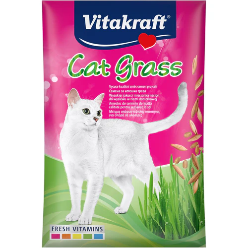 Vitakraft
      
      
       Cat Grass, trava za mačke, za izbacivanje progutale dlake, 50g
