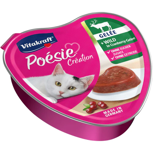 Vitakraft
      
      
       Posie Cration, divljač i brusnica u ukusnom želeu, za mačke, 85g