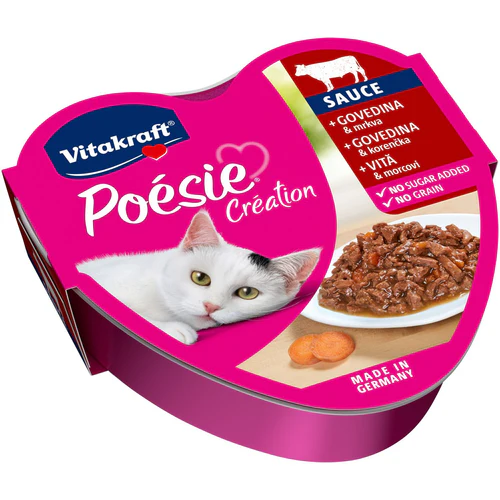 Vitakraft
      
      
       Posie Cration, govedina i šargarepa u sočnom sosu, za mačke, 85g