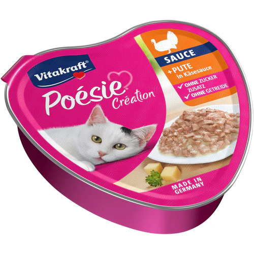 Vitakraft
      
      
       Posie Cration, ćuretina i sir u sočnom sosu, za mačke, 85g