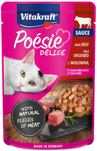 Vitakraft
      
      
       Posie Dlice, govedina u sočnom sosu, za mačke, 85g