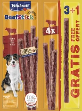 Vitakraft
      
      
       Poslastica za pse BeefStick Salami s govedinom 4x12g, 3+1 gratis