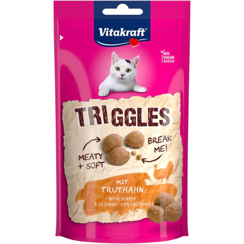 Vitakraft
      
      
       Triggles, mekana poslastica s ćuretinom, za mačke, 40g