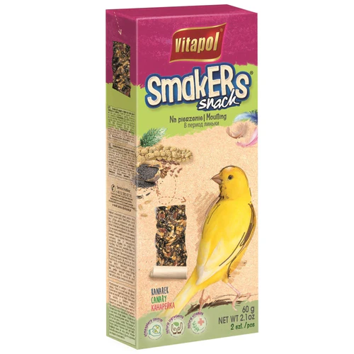 Vitapol
      
      
      OUTLET  Smakers Štapići za kanarince Moulting za mitarenje 2kom, 60g