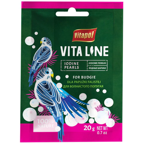 Vitapol
      
      
      OUTLET  VitaLine Dodatak hrani za tigrice IodinePearls 20g