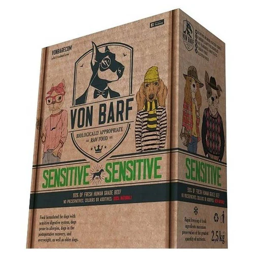 Von Barf
      
      
      Von BARF Sensitive, sirova zamrznuta hrana za pse, 2,5kg