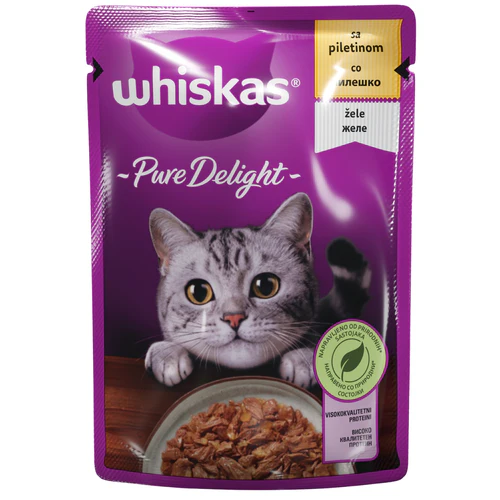 Whiskas
      
      
       Pure Delighit Kesica za mačke s Adult piletinom u želeu, 85g