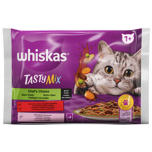 Whiskas
      
      
       TastyMix Multipack za mačke Adult Izbor kuvara, 4x85g