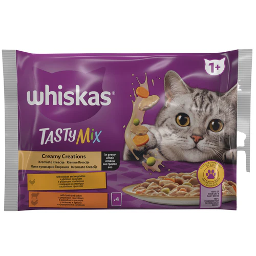 Whiskas
      
      
       TastyMix Multipack za mačke Adult Kremasti izbor, 4x85g