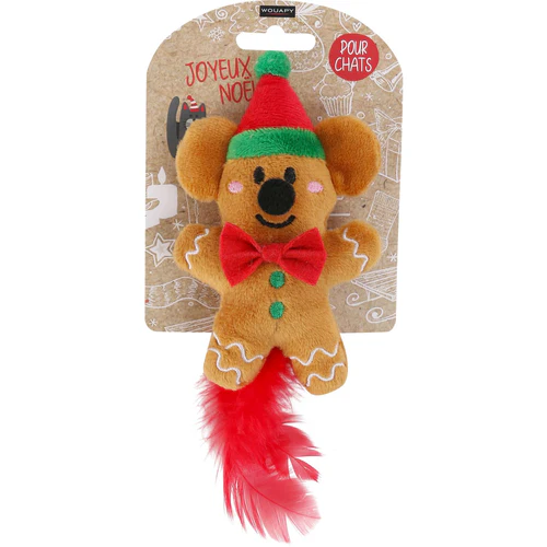 Wouapy
      
      
       Igračka za mačke Meda sa perom, 16x7,5x4cm