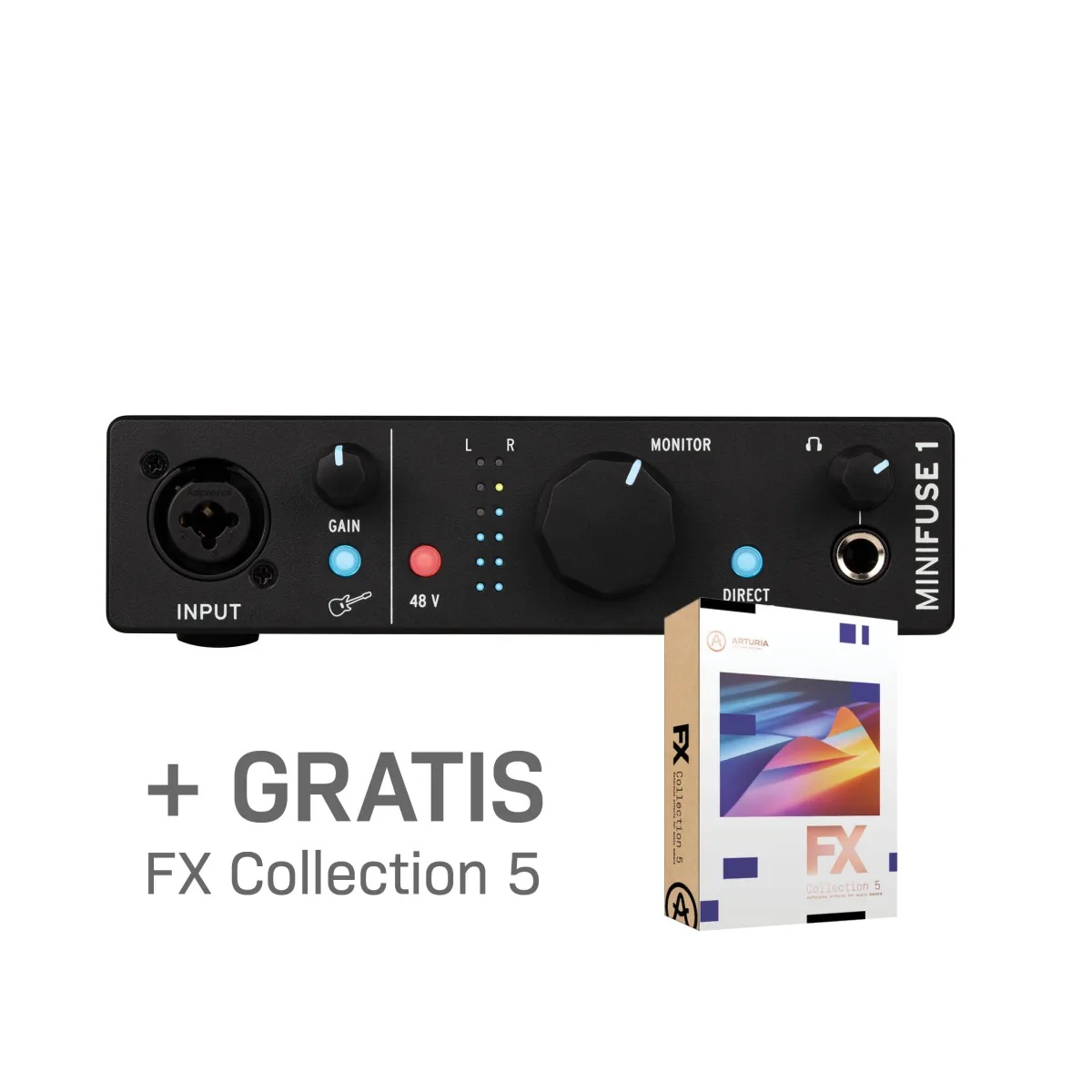 Arturia MiniFuse 1 Black - Zvučna kartica + FX Collection 5