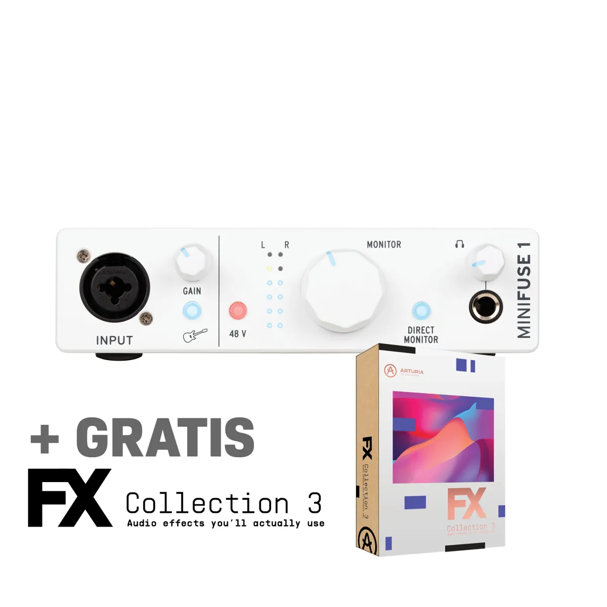 Arturia MiniFuse 1 White - Zvučna kartica + FX Collection 3