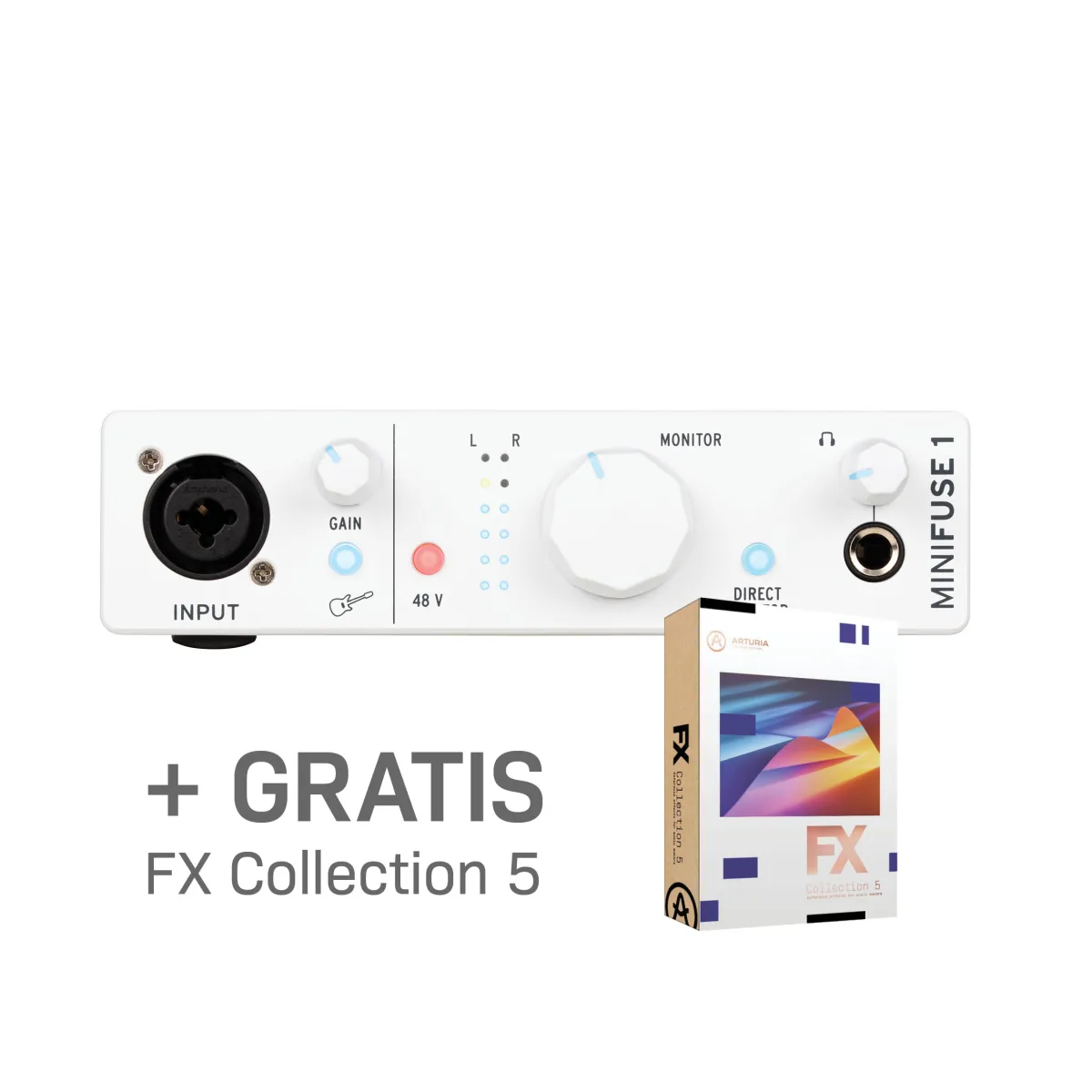 Arturia MiniFuse 1 White - Zvučna kartica + FX Collection 5