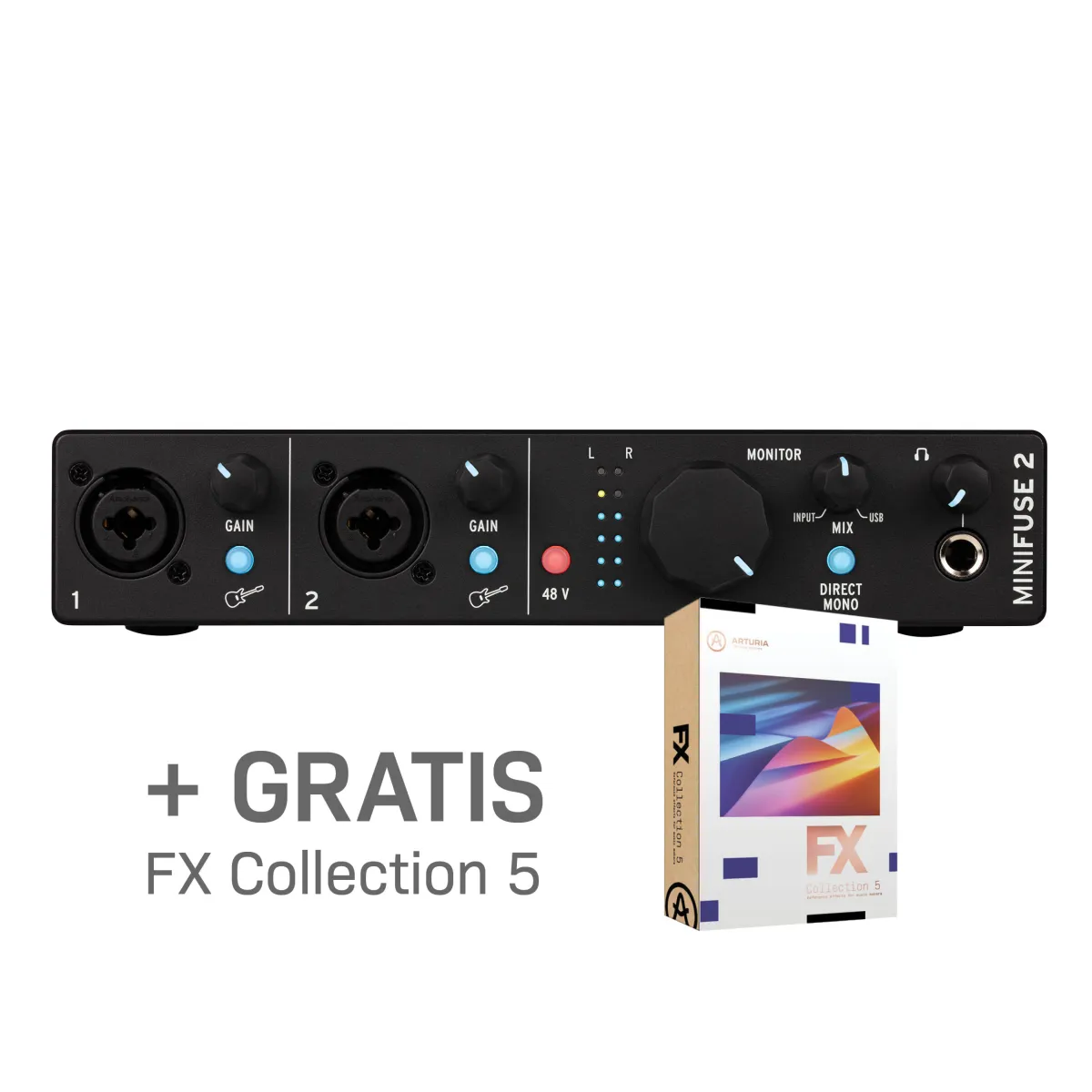Arturia MiniFuse 2 Black - Zvučna kartica + FX Collection 5