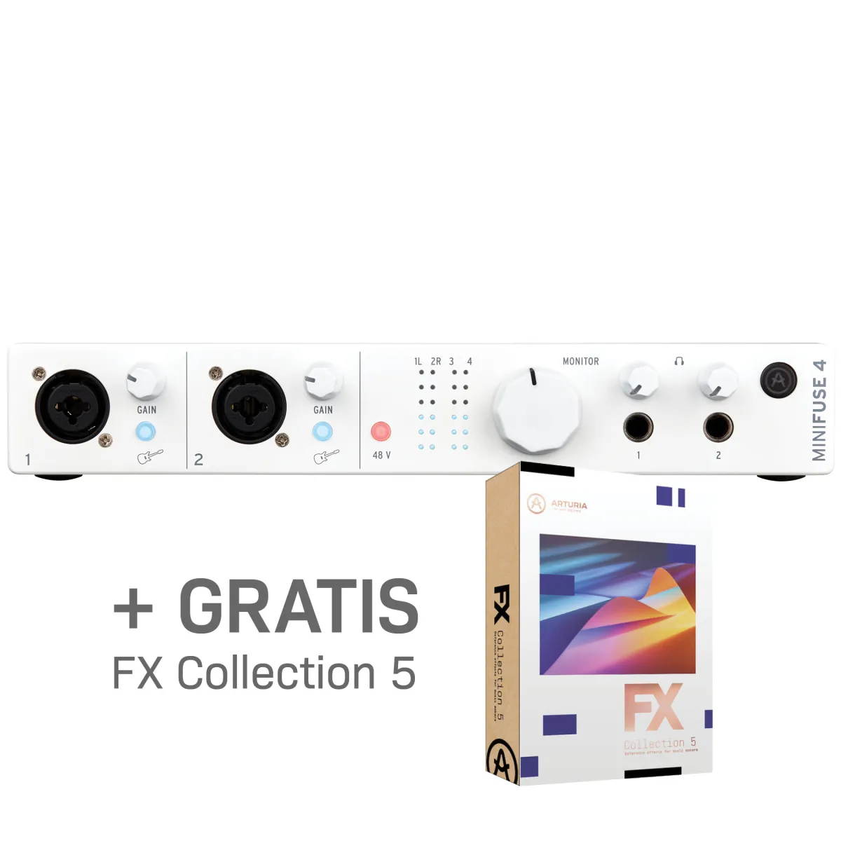 Arturia MiniFuse 4 White - Zvučna kartica + FX Collection 5