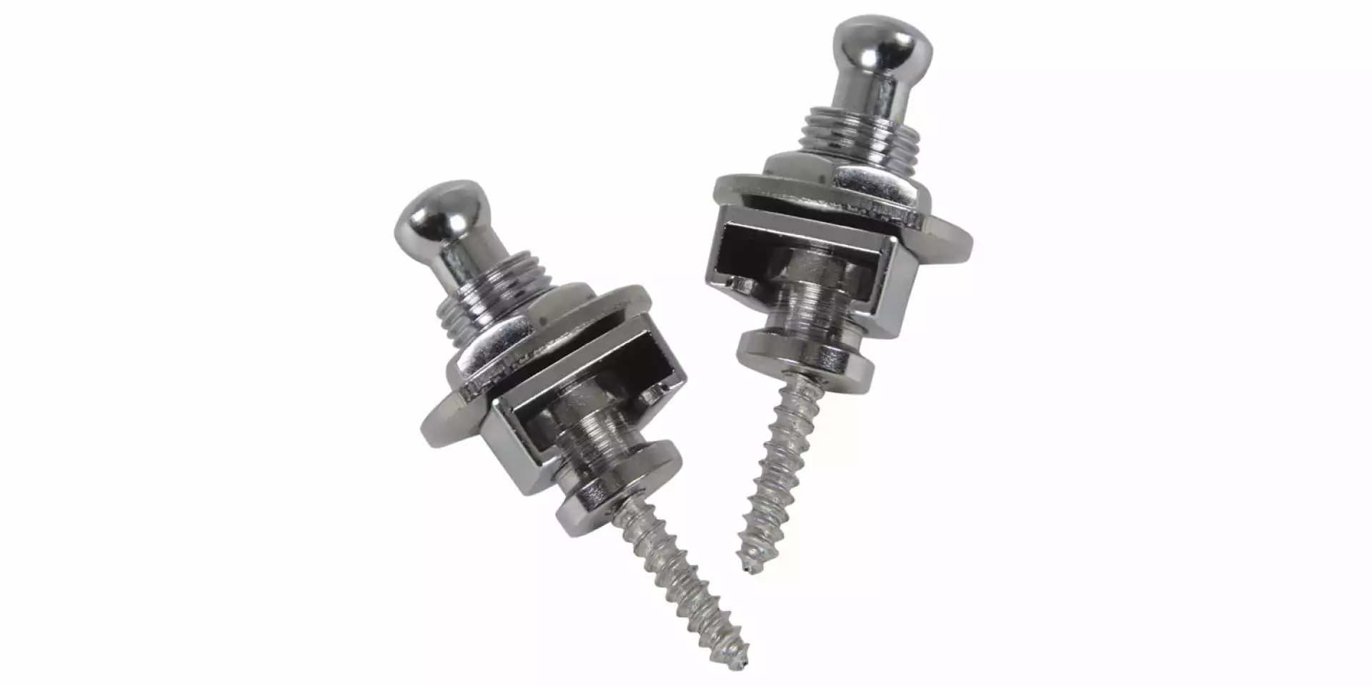 Chord Strap Locks - Chrome - Strap lock, zakačaljka za kaiš, hrom...