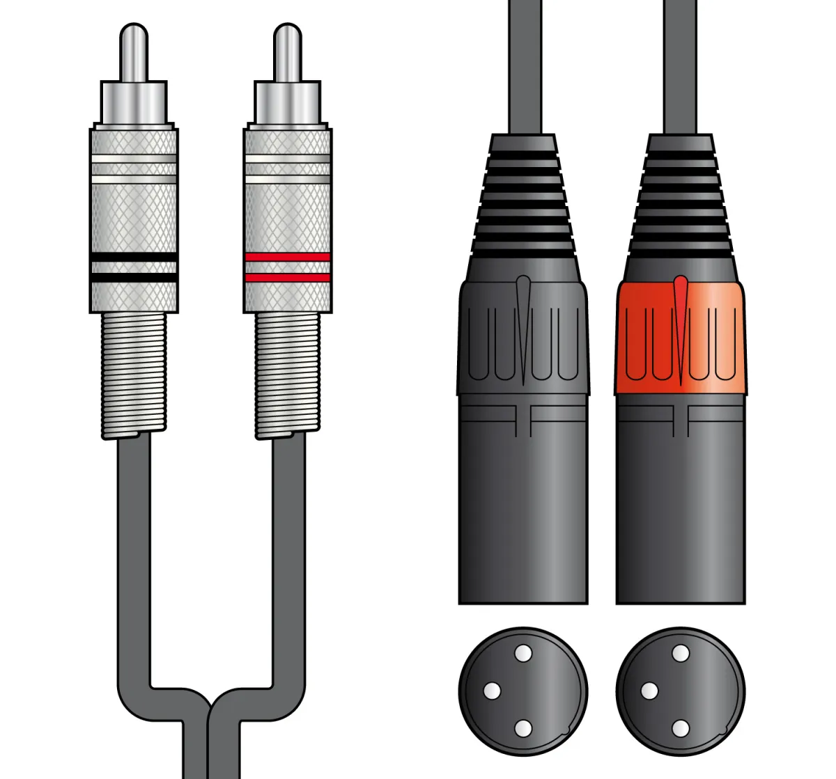 Citronic 2 RCA - 2 XLRM 6m