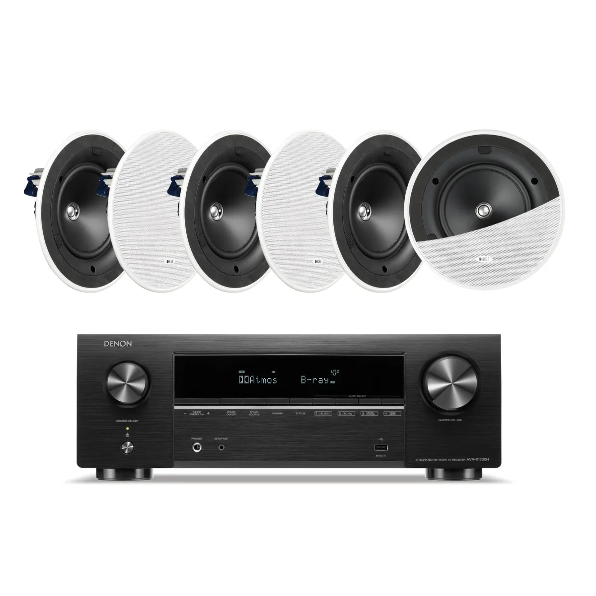 Denon AVR-X1700H 7.2 + KEF Ci160ER - Paket
