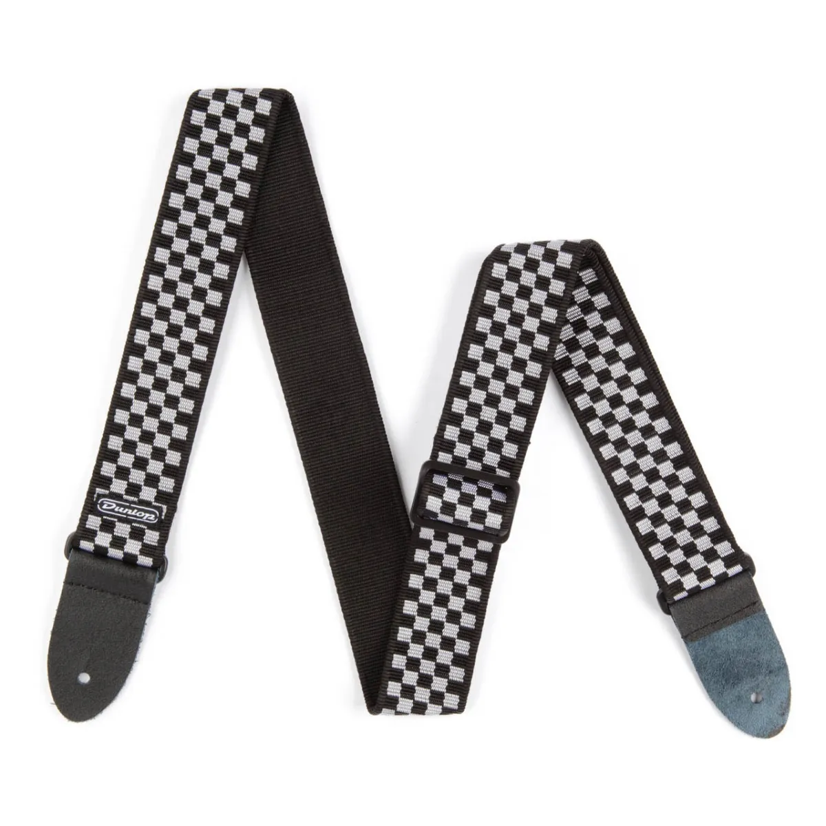 DUNLOP D38-31BK CLASSIC BLACK/WHITE CHECK - Kaiš za gitaru