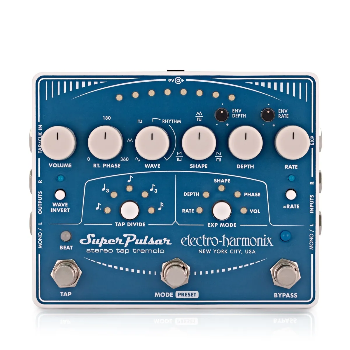 Electro Harmonix Super Pulsar Stereo Tap Tremolo