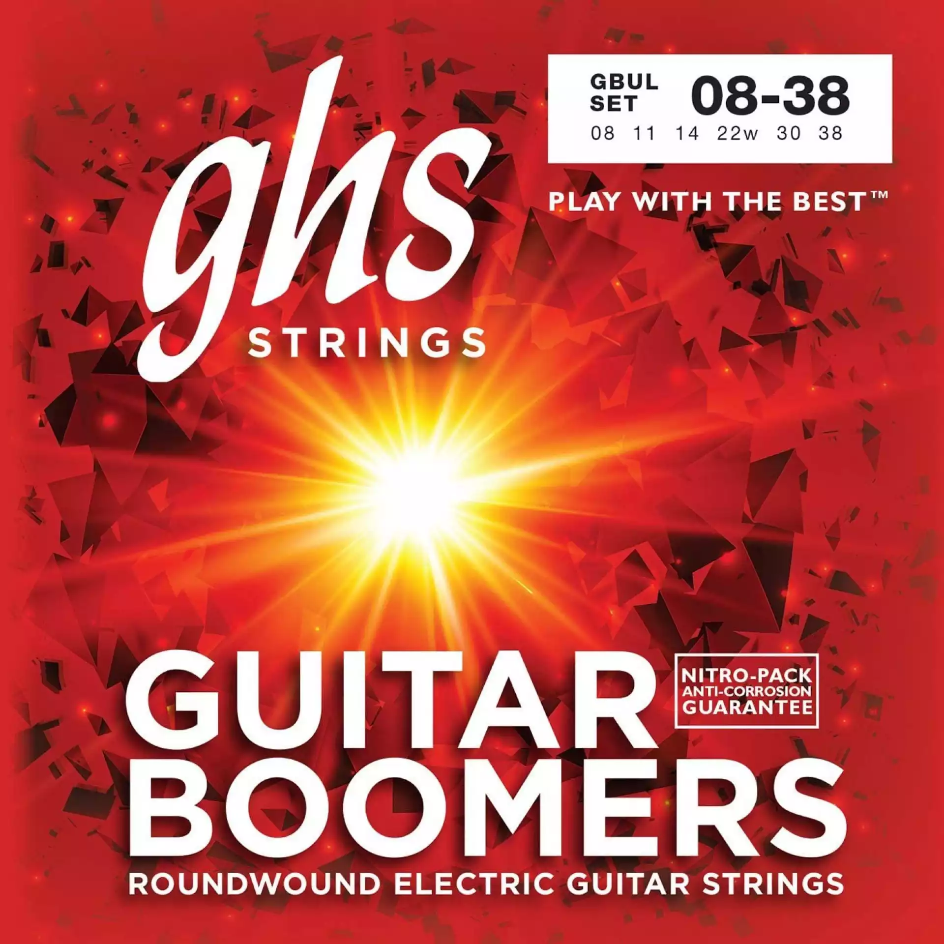 GHS 8-38 GBUL Boomers Roundwound Ultra Light - Žice za električnu...