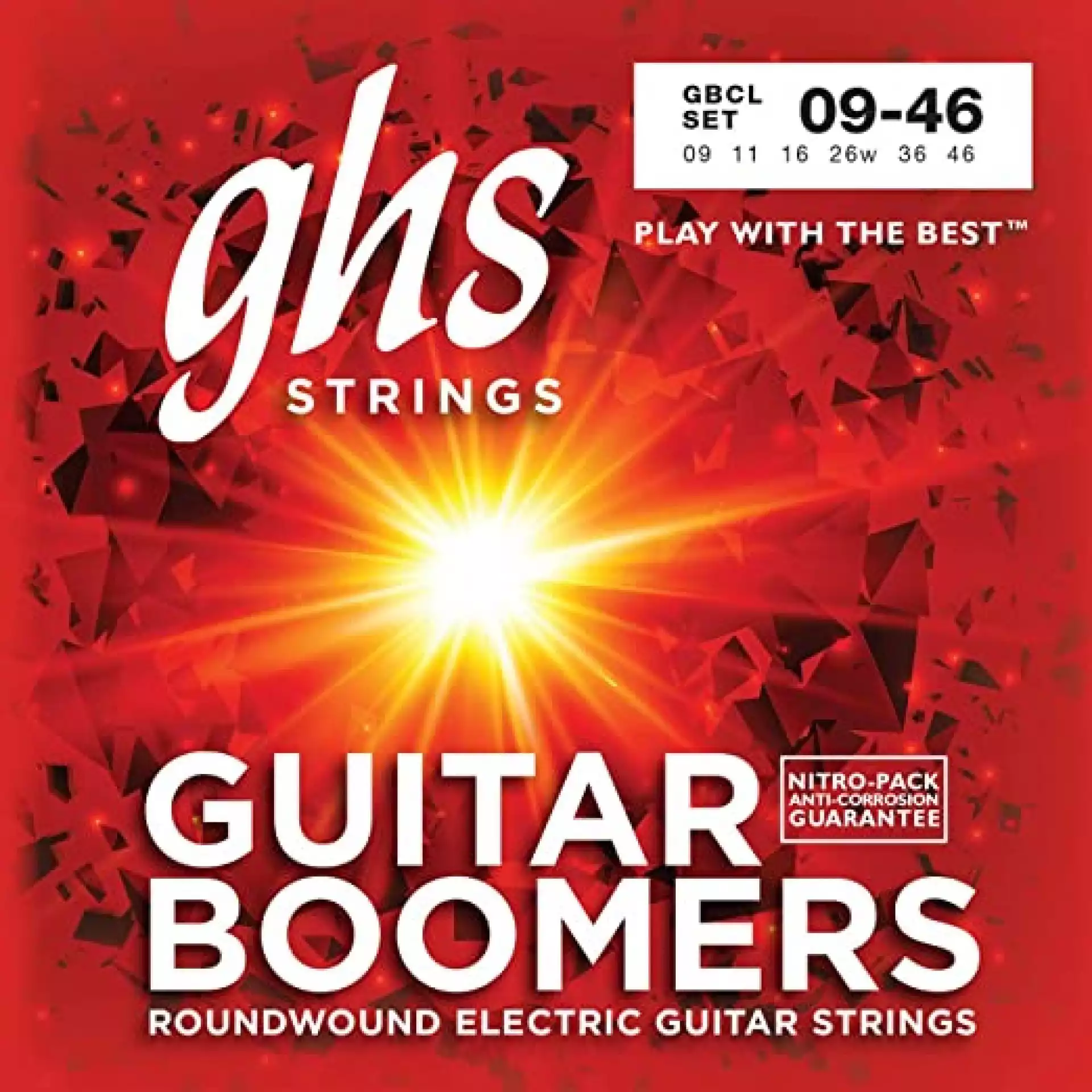 GHS 9-46 GBCL Boomers Roundwound Custom Light - Žice za električn...