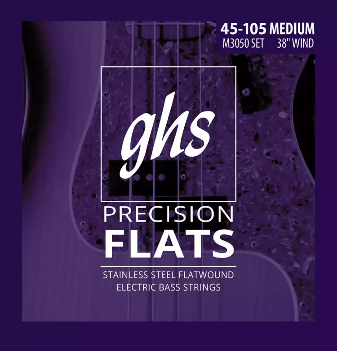 GHS M3050 45-105 Precision Flats Flatwound Long Scale Plus - Žice ...